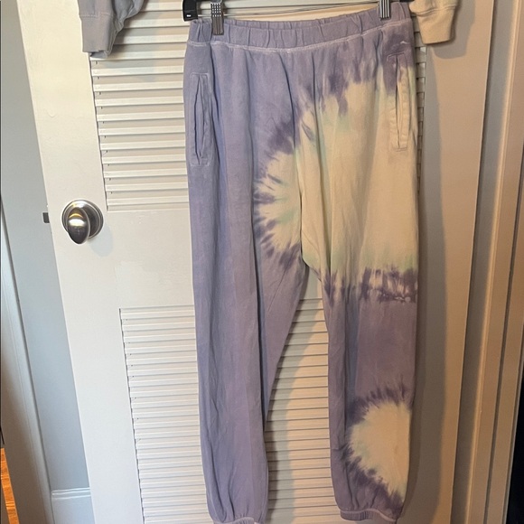 Z Supply Tie-Dye Jogger Set - Purple and Cream - Picture 2 of 2